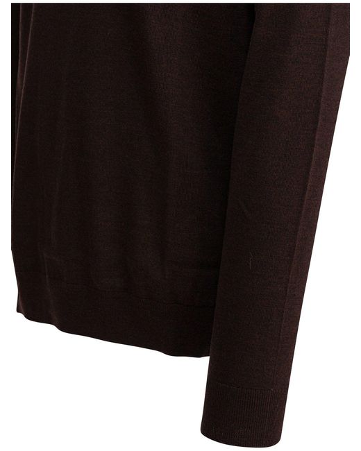 NN07 Black Merino Wool Knitwear for men