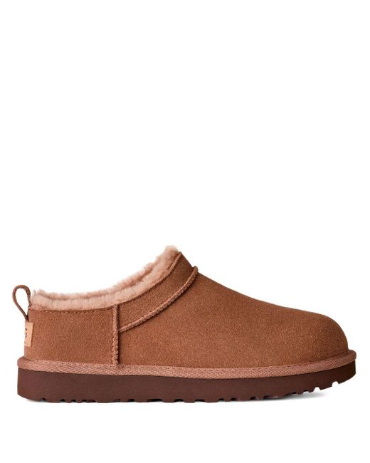 Ugg Classic Micro Suède Slippers in het Brown