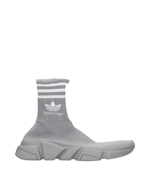 Balenciaga Gray Sneakers Adidas Speed Uomo Tessuto Grigio/Bianco for men