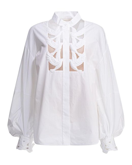 Zimmermann Luna Shirts White