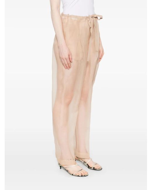 Khaite White Trenton Hosen