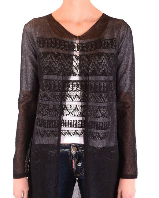 D.exterior Black Cardigan