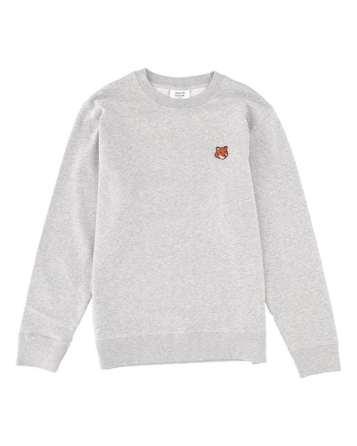 Maison Kitsuné White "Fox Head" Sweatshirt