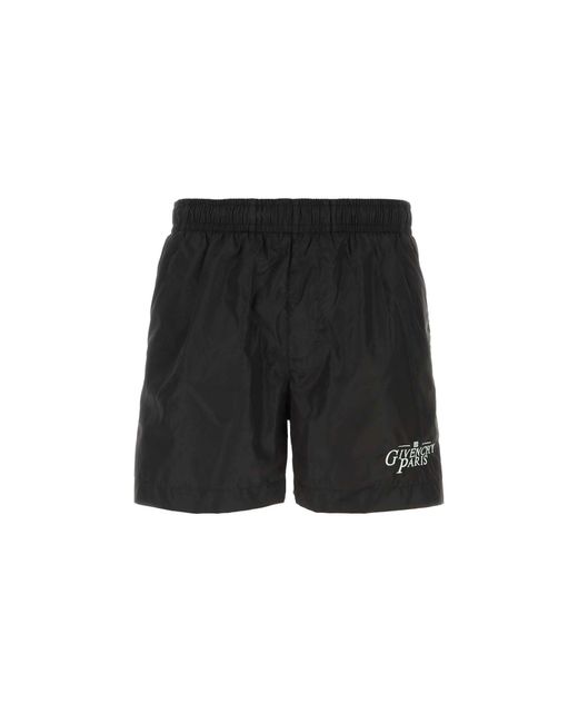 Givenchy Black Nylon Swimming Shorts for men