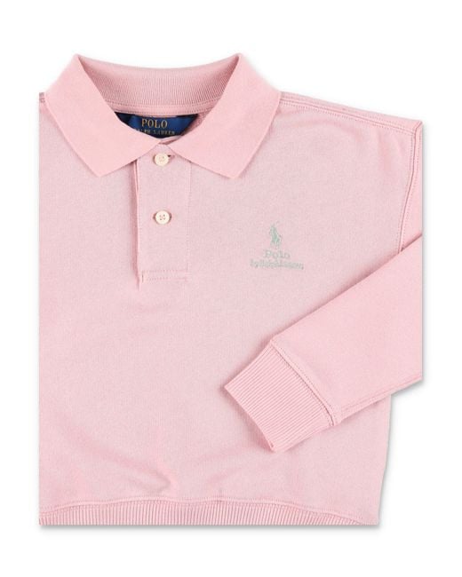 Polo Ralph Lauren Pink Classic Polo Mini Dress For Girls