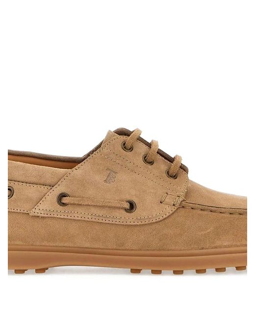 Tod's Brown Flat Shoes