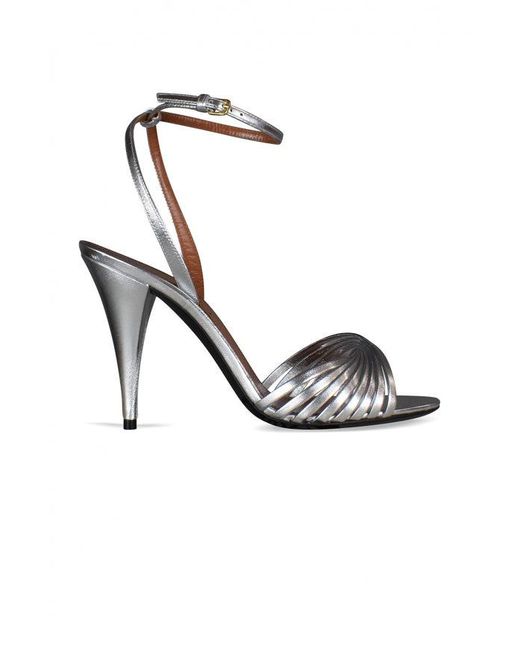 Saint Laurent Metallic Sandals Tina
