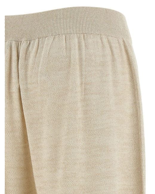 Fabiana Filippi Natural Cotton Wide-Leg Trousers