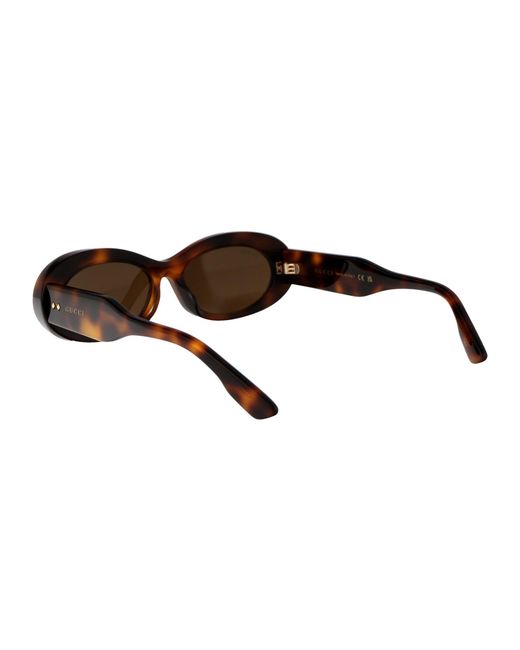 Gucci Brown Gg1527S Linea Rivets Sunglasses