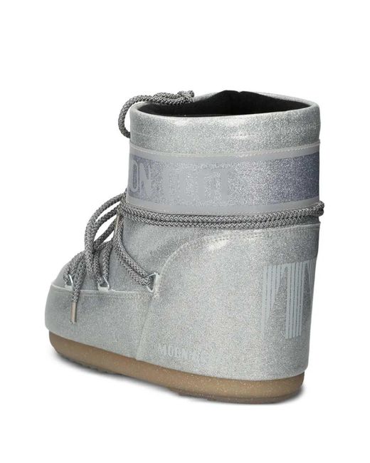 Moon Boot Gray Icon Low Boots