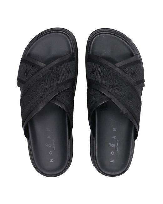 Hogan Black Sandals