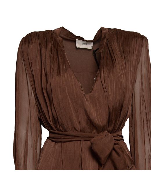 Vestidos Solotré SOLOTRE de color Brown