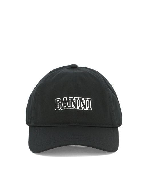Ganni Black "software" Cap