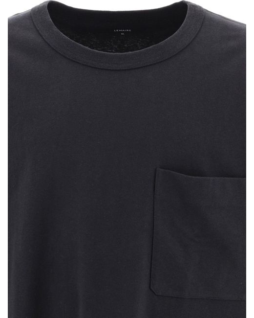 Lemaire Boxy T -Shirt in Black für Herren