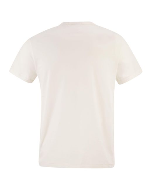Polo Ralph Lauren White T Shirt With Polo Bear Print for men