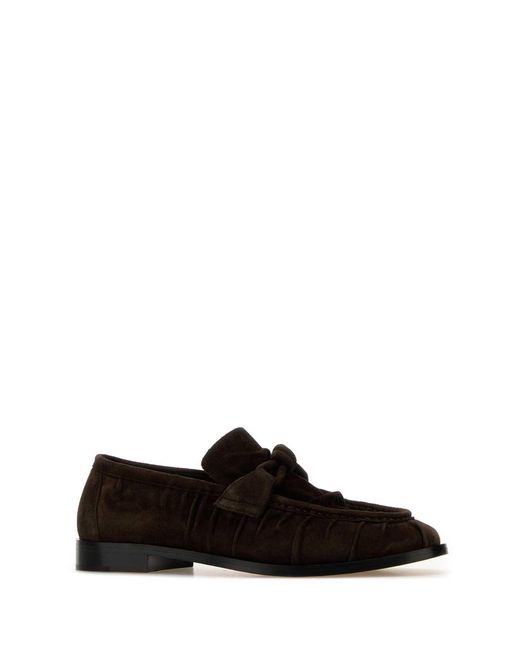 Bottega Veneta Black Fondant Solid Astaire Loafers for men