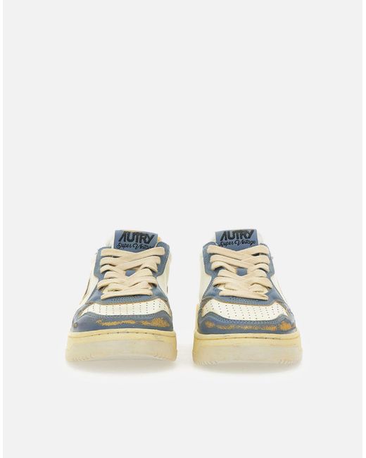 Autry Natural Medalist Niedrig Marshmallow Leder Sneakers