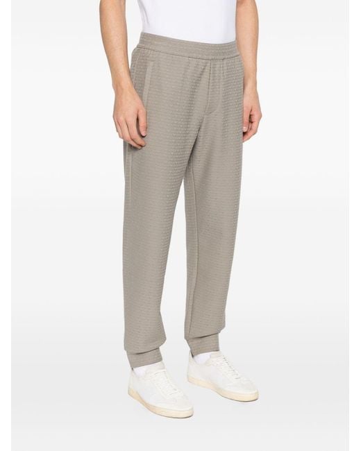 Emporio Armani Gray Cotton Blend Sweatpants for men
