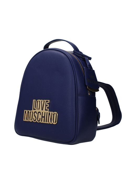 Love Moschino Blue Zaini E Marsupi Donna Poliuretano Blu/Mirtillo