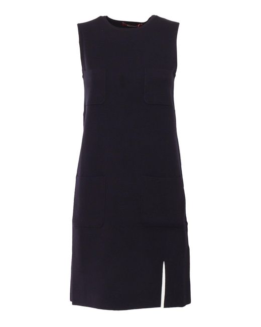 Max Mara Blue Midi Dress