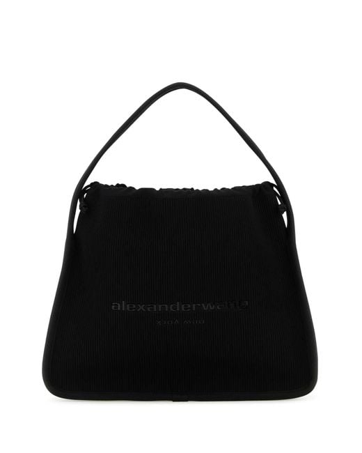 Alexander Wang Black Fabric Large Ryan Handbag