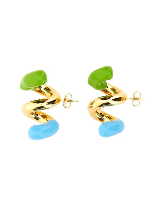 Sunnei Blue Double Fusillo Earring