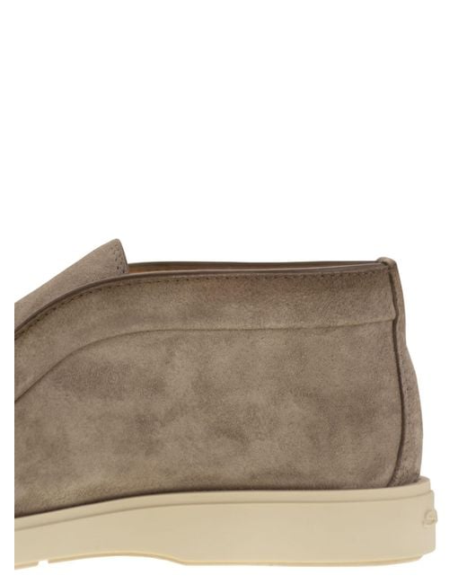 Santoni Wildleder -Wüstenstiefel in Brown für Herren