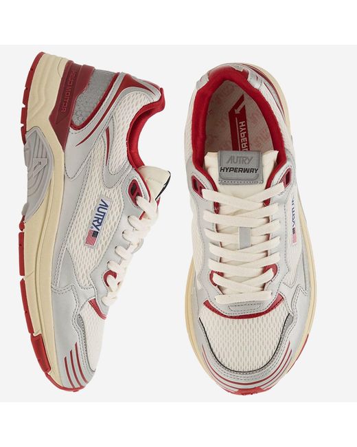 Autry White Hyperway Sneakers for men