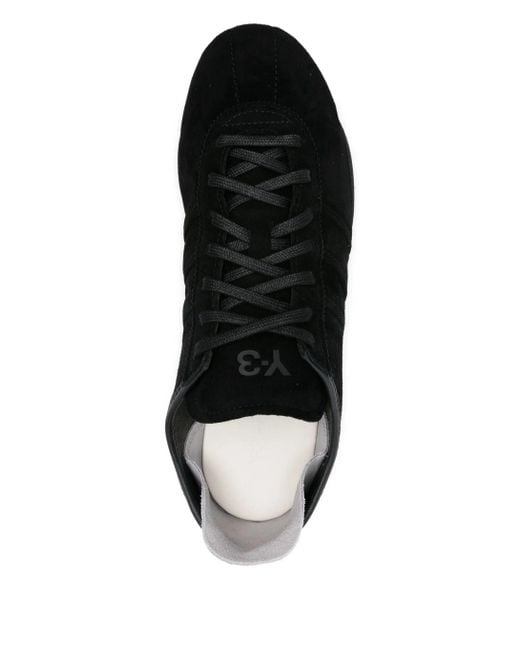 Y-3 Suède Leren Sneakers in het Black