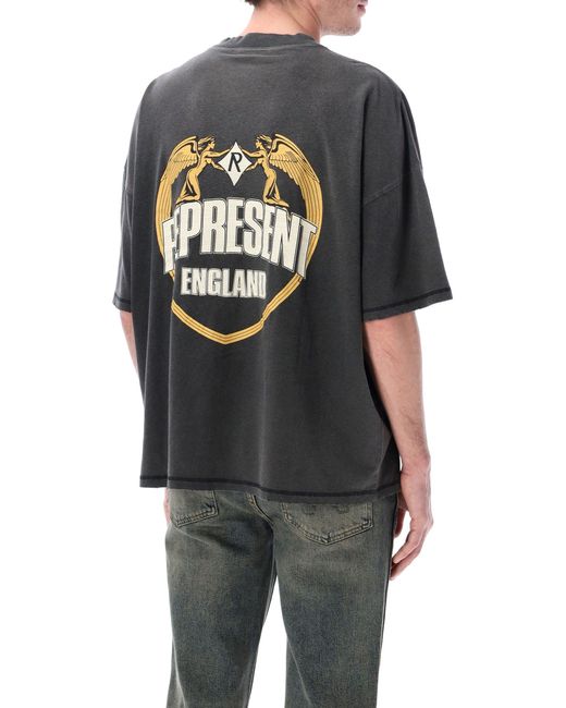Represent Gray Angel Border T-Shirt for men