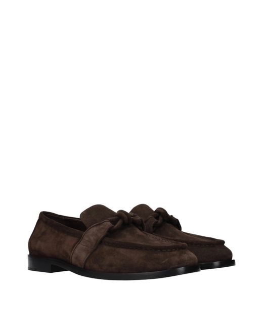 Bottega Veneta Brown Astaire Loafers Suede/Dark Chocolate