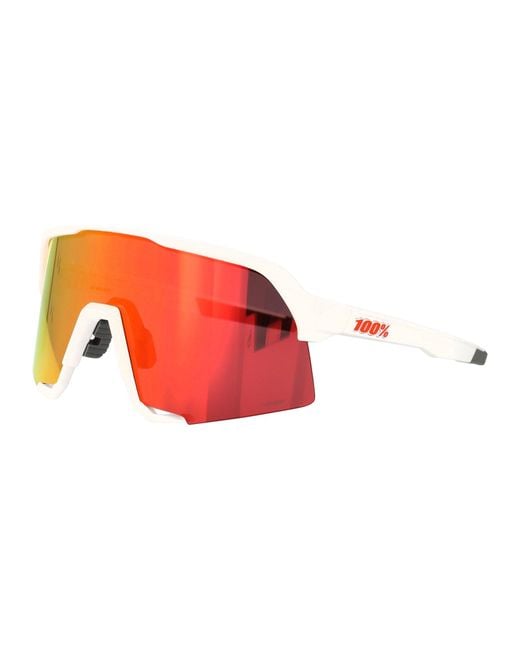 100% Red Soft Tact Polycarbonate Sunglasses
