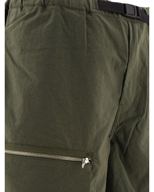 Shorti con cintura sotto copertura di Undercover in Green da Uomo
