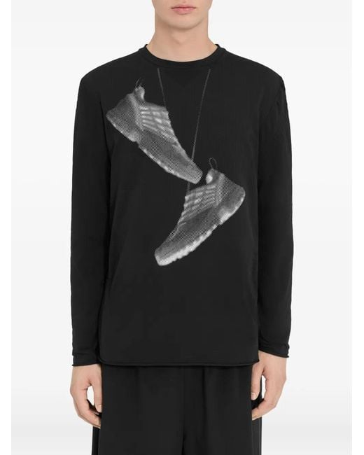 MM6 MAISON MARGIELA X SALOMON Black Mm6 Maison Margiela X Salomon X Salomon Graphic Print Sweatshirt