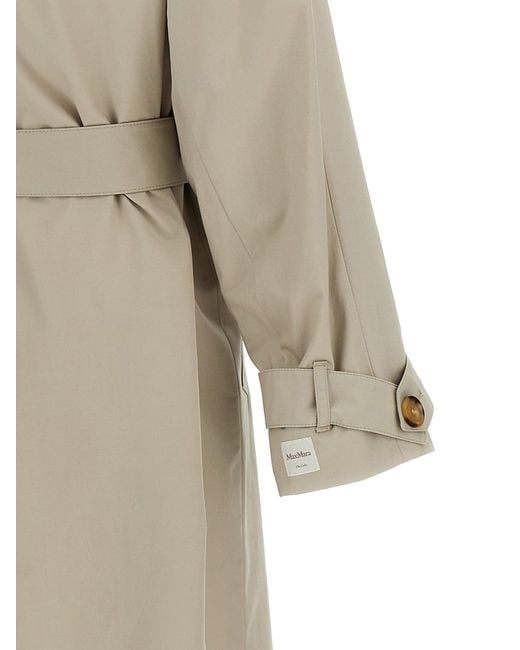 Max Mara Natural 'Strench' Trench Coat