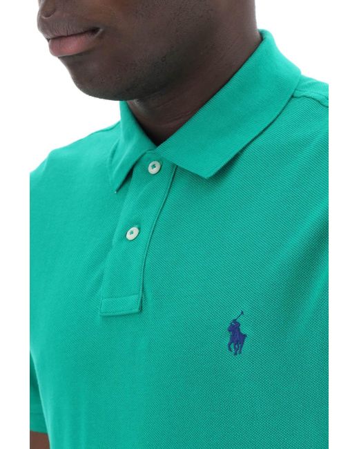 Pique Camisa de algodón Polo Ralph Lauren de hombre de color Green