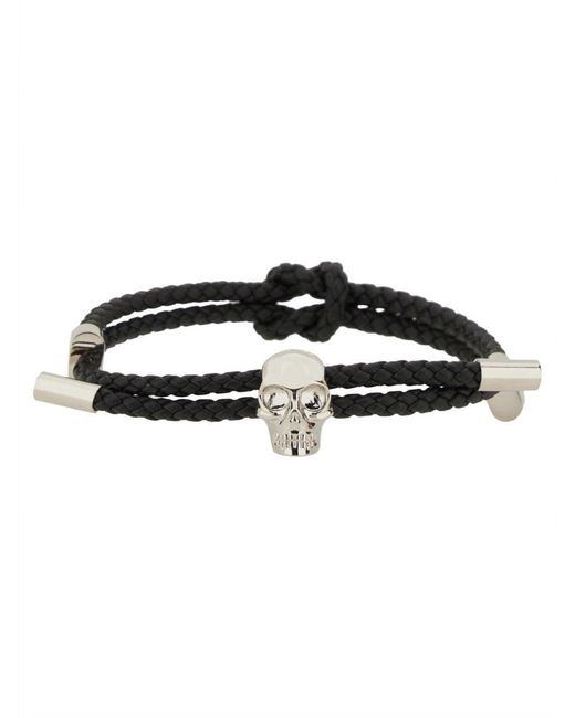 McQueen Alexander Mc Queen Skull Bracelet in Black für Herren