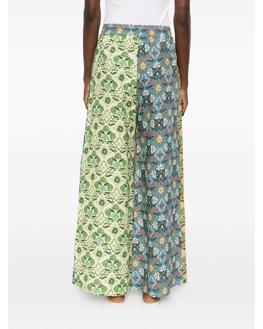 ALÉMAIS Green Ali Spliced Pant