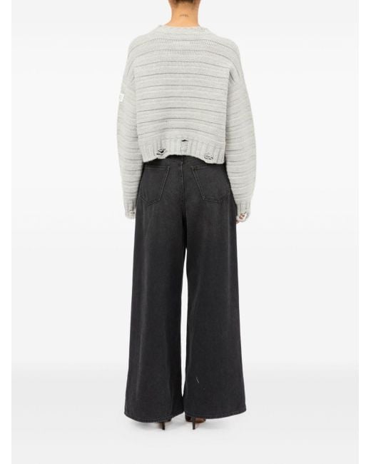 MM6 by Maison Martin Margiela White Sweaters