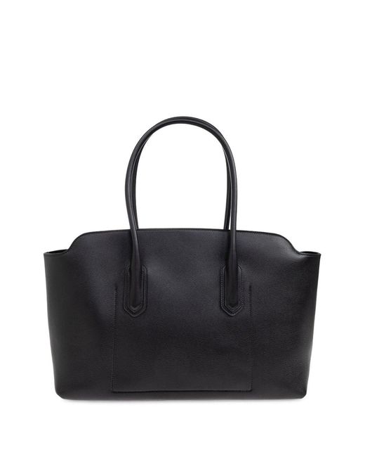 Tom Ford Black Large Leather Shopping Bag