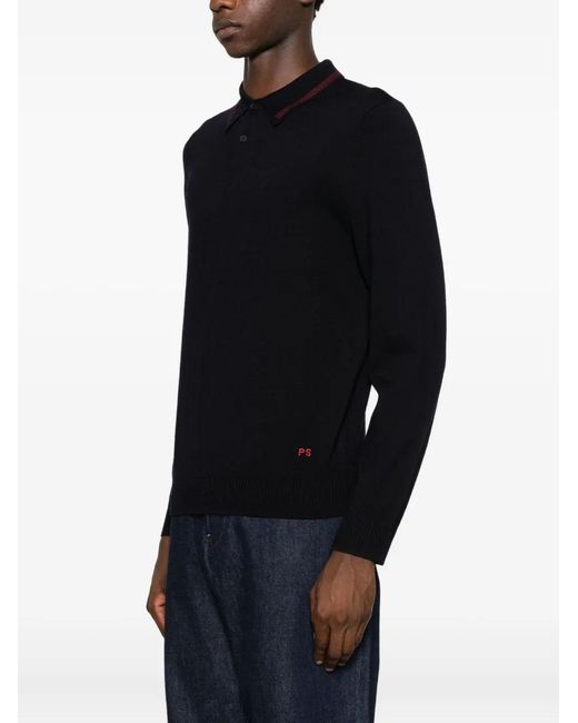 Paul Smith Black Sweater Crew Neck for men
