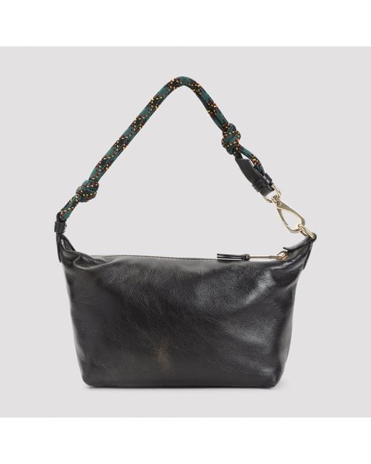Miu Miu Black Mini Pouch Handbag With Distinctive Design (W:18.5Cm H:14Cm D:10Cm)