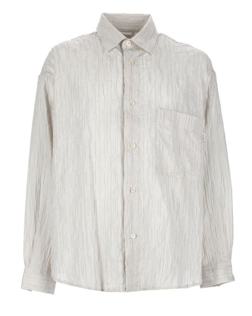 AMISH White Camicia for men