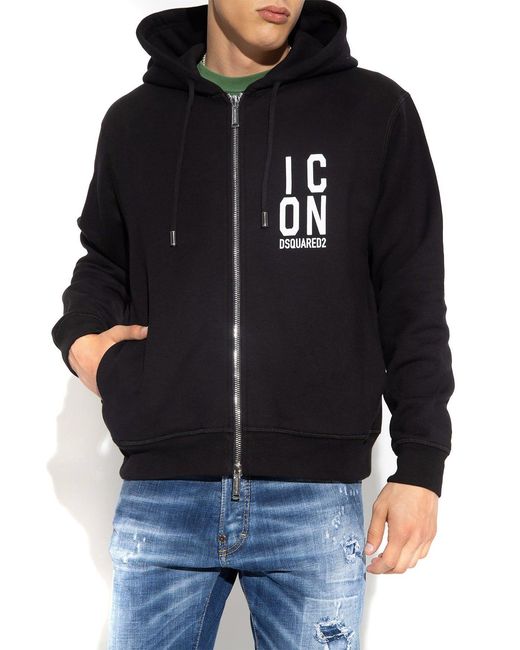 Sudadera Negra DSquared² de hombre de color Black