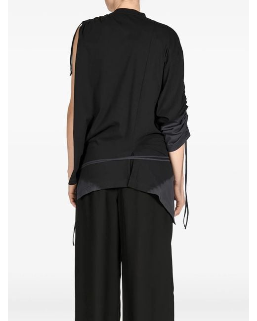 Y-3 Black Dd Cnch Drape T
