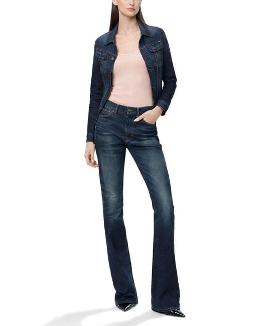 Tom Ford Pink Solid Scoop Neck Top
