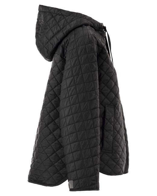Max Mara Black Mtcgiorno Quilted Padded Jacket