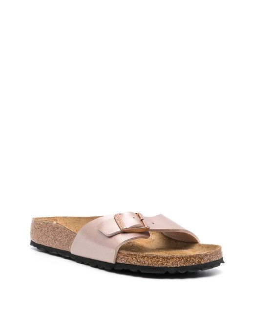 Birkenstock White Madrid Copper, Birko Flor Shoes