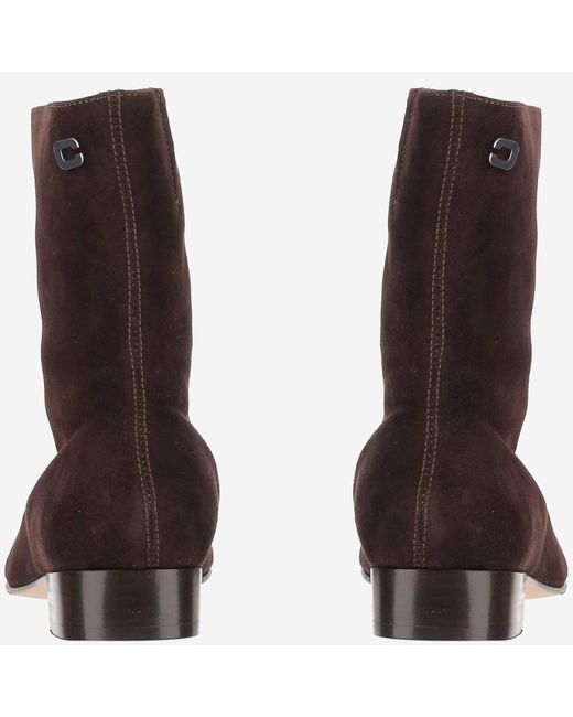 CAREL PARIS Brown Aiglon 24 Wildleder -Knöchelstiefel