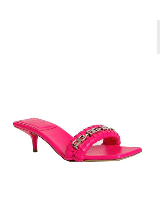 Givenchy Pink Heeled Mules